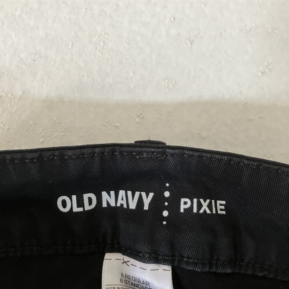 Old Navy 8 Black Chino Pixie Skinny Ankle Womens Pants - Picture 4 of 10